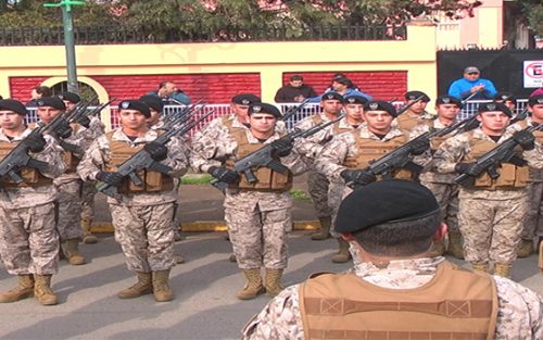 Ejército realiza el «Juramento a la Bandera» junto a los vecinos de Colina