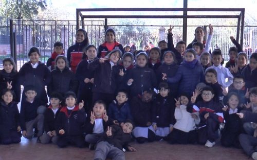 Seleccionadas de Balón Mano Playa Realizaron Clínica deportiva en Escuelas de Colina