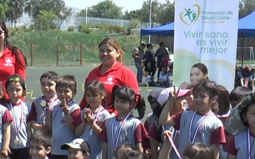 Más de mil niños de Colina disfrutaron de las XII Olimpiadas de Psicomotricidad  en Parque San Miguel