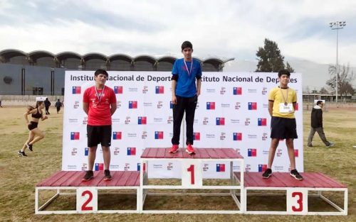 Estudiante de Colina fue destacado por el ministerio de deporte por su desempeño en los Juegos Deportivos Escolares