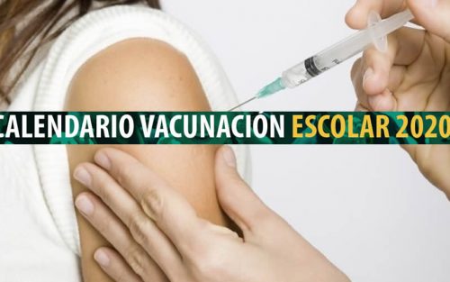 Calendario Escolar de Vacunación 2020