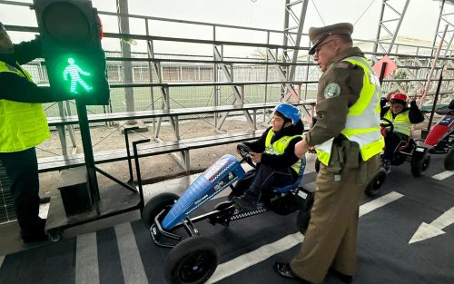 Colina Kids llevó educación vial al Colegio Andalién con una jornada lúdica y participativa