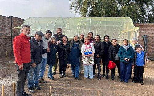«Personas mayores del CDIAM Colina dan vida al nuevo invernadero con jornada de siembra»